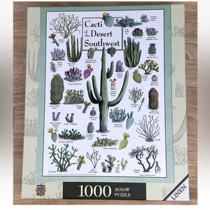 Cacti Of The Desert Southwest 1000 Piece Jigsaw Puzzle Ages 14+